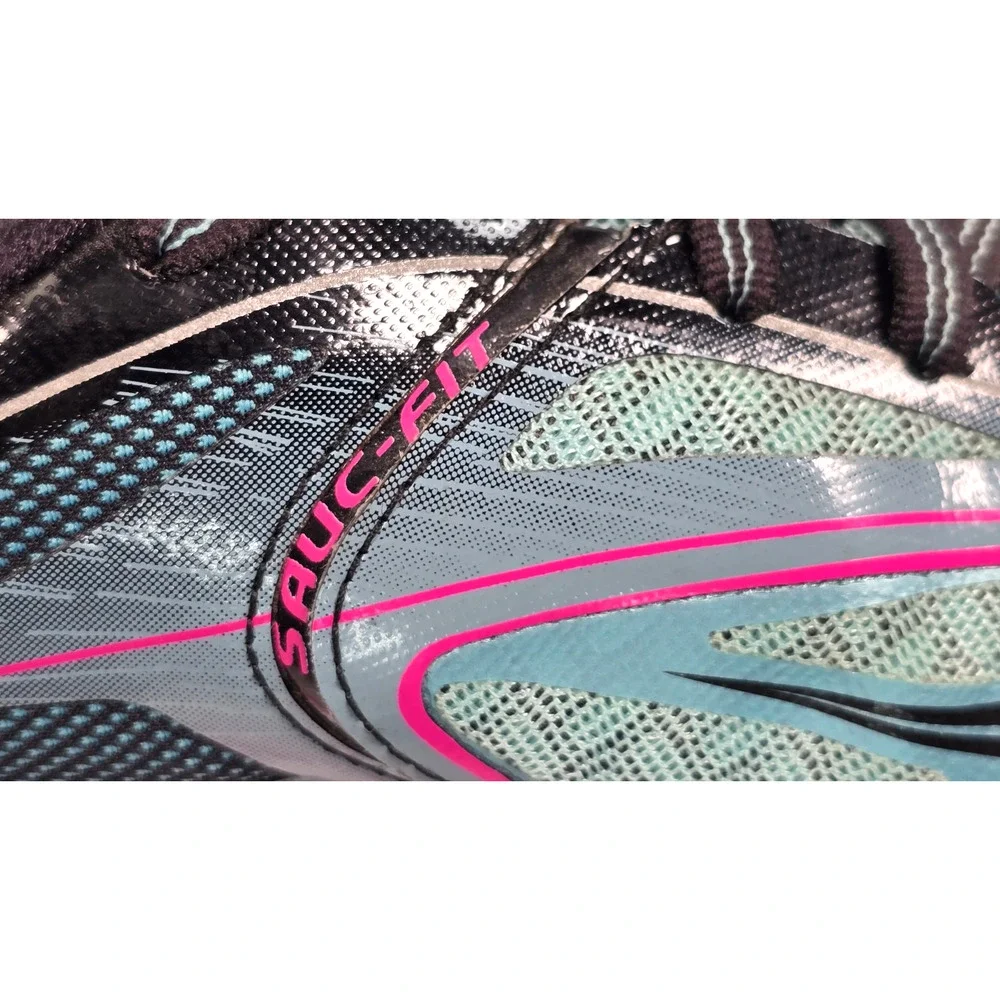 Saucony Women's Cortana 4 Running Shoes Blue Pink Black Size 7.5 S10240-2